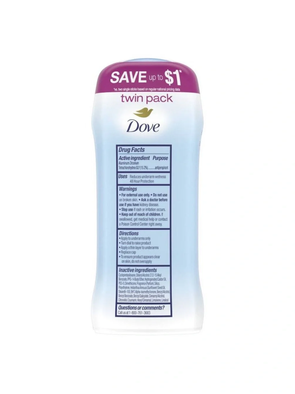 ‼️2/$10‼️Dove 48-Hour Invisible Solid Antiperspirant & Deodorant 2pk